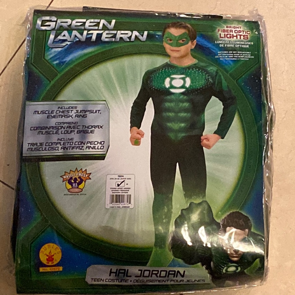Teen Light up costume Green Lantern Hal Jordan